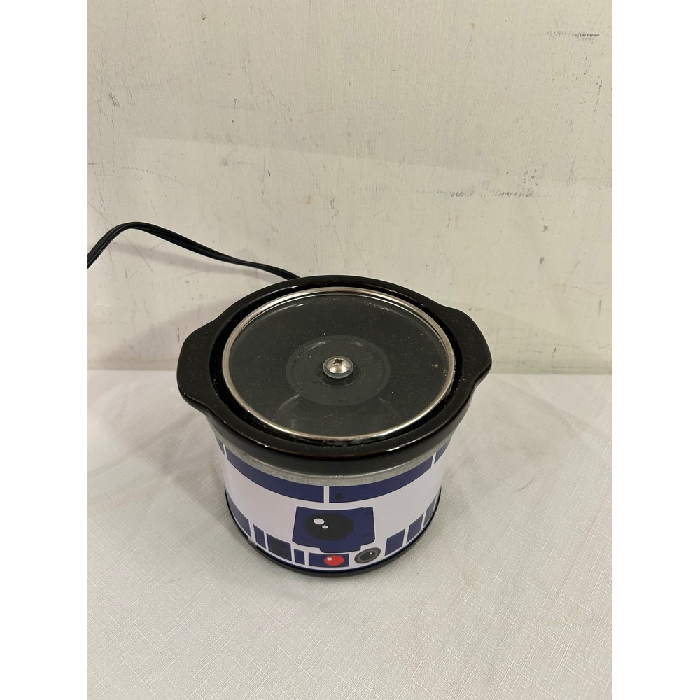 Star Wars R2-D2 Slow Cooker 0.65qt White Blue Droid Mini Crockpot Unisex